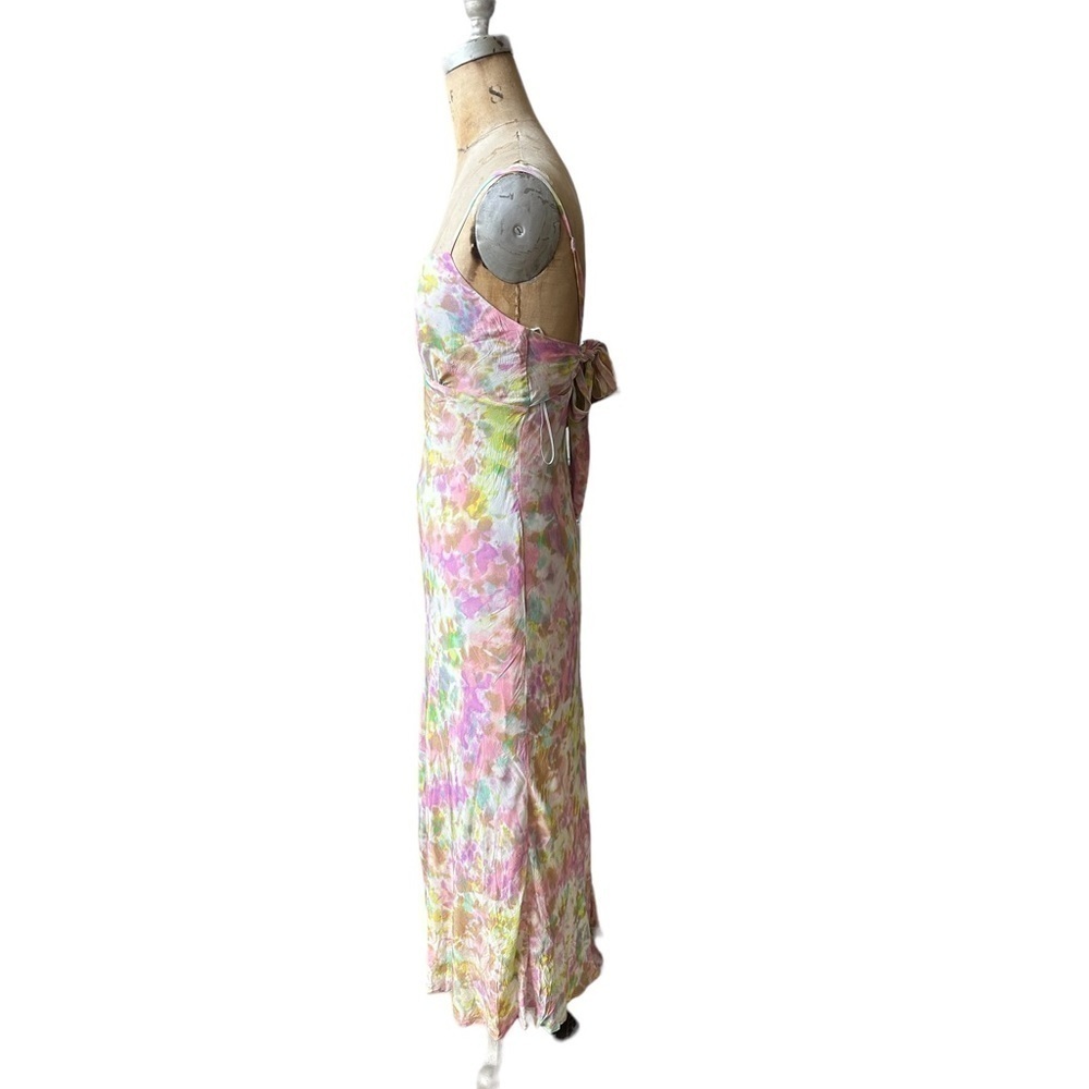 Astr the label charisma tie dye midi dress pink yellow size M - Picture 6 of 11